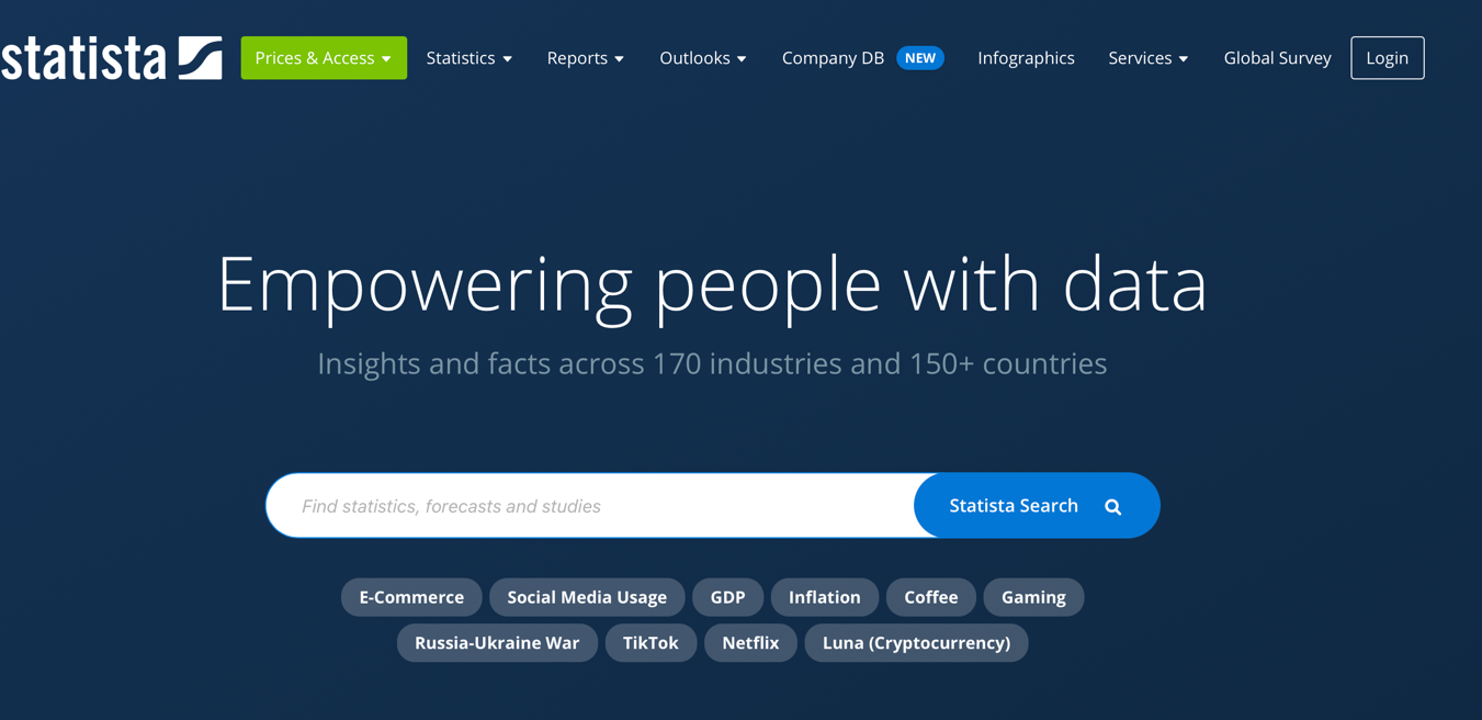 pagina web statista